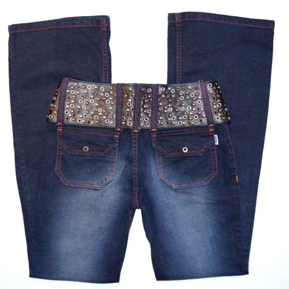 -NWOT- DEAL JEANS Dark wash Flare leg size 10/M - Picture 3 of 8